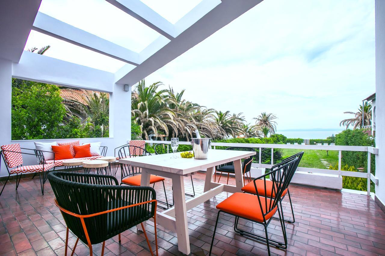 Hestia Beachfront Villa 波利克罗诺 外观 照片